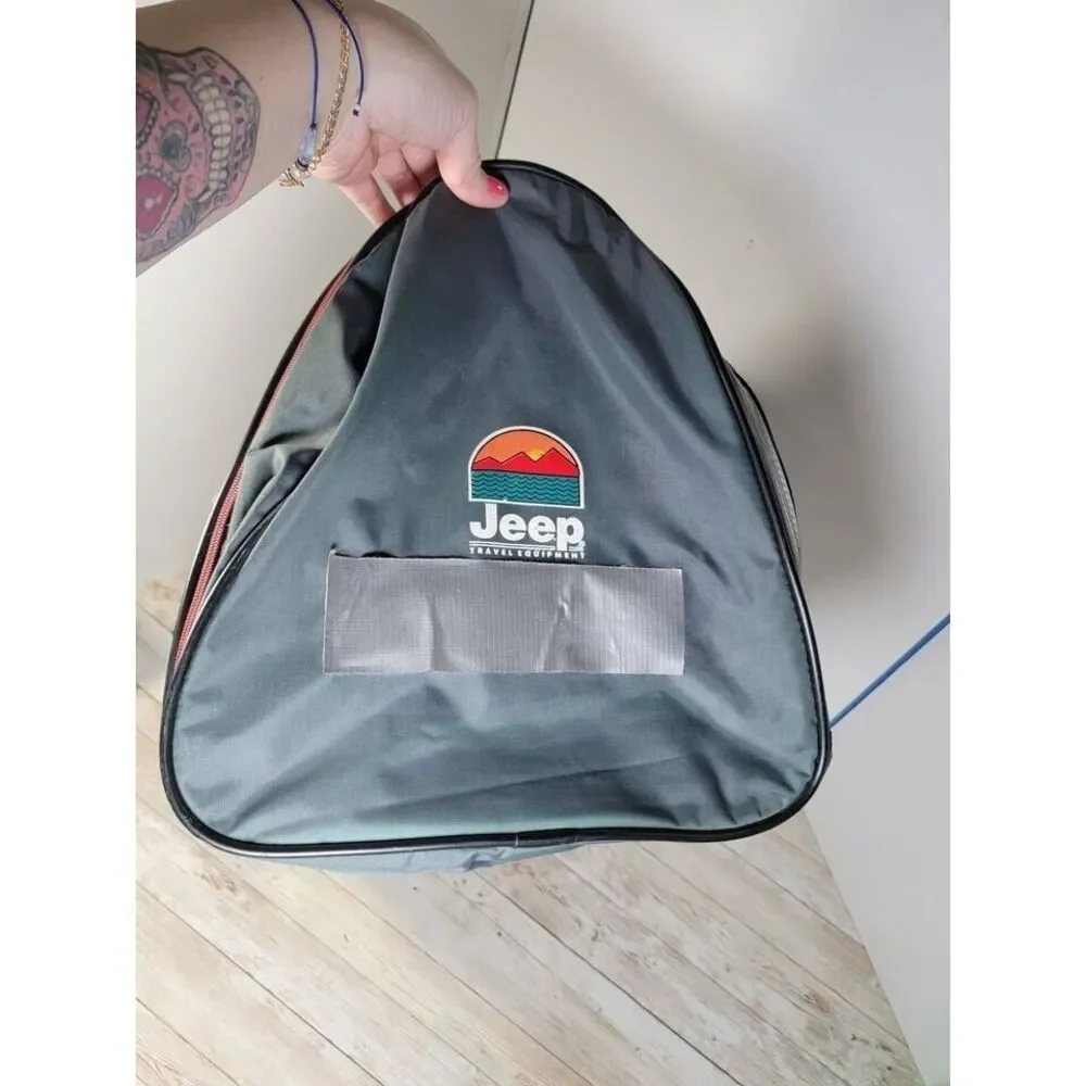 Vintage Jeep Sport Utility Duffle Gym Bag Wrangler Gladiator Expandable 13
